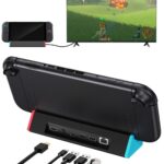 SIWIQU TV Dock Station Compatible with Nintendo Switch 2, Gigabit Ethernet, Portable TV Docking Station Replacement with 4K HDMI Adapter/Type C Port/USB Port for Switch 2 ONLY
