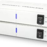 DYNASTY PROAUDIO WSA-5RP Wireless Surround Sound Rear Speakers Kit with 2 x 50W Amplifier Built-in, 5.2G / 5.8GHz Dual Band Selectable, Total 106 RF Channel Auto Switching