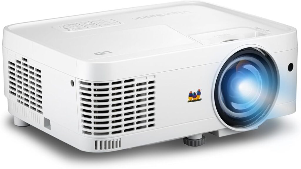 ViewSonic LS560WH 3000 Lumens WXGA Short Throw LED Projector with HV Keystone and LAN Control for Business and Education