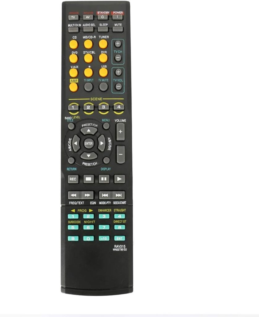 Winflike New Remote RAV315 Fit for Yamaha AV Receiver RX-V461 WN22730 HTR-6040 HTR-6050