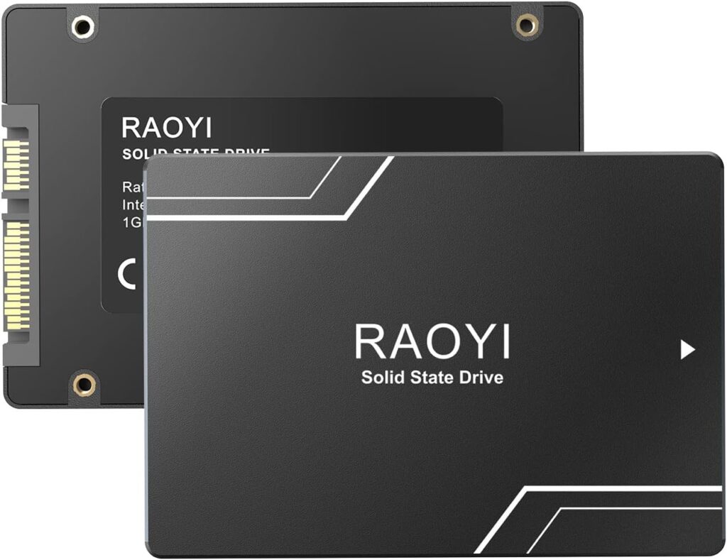 RAOYI 512GB Internal SSD SATA III 6Gb/s 2.5” Solid State Drive 3D NAND Flash Advanced SSD Hard Drive Up to 550MB/s SATA 3 SSD Upgrade Performance for PC Laptop