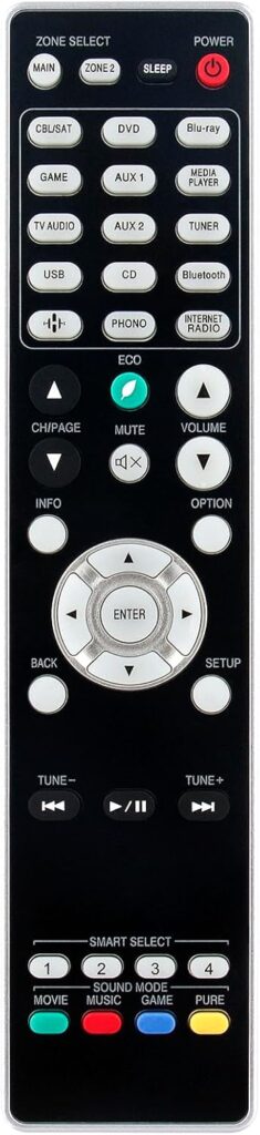 Replace RC035SR Remote Suits for Marantz Home Theater Audio Video AV Receiver NR1510 SR6014 SR6012 NR1609 SR5014 SR5013 NR1710 Slim 4K UHD 7.2 Channel AV Receiver