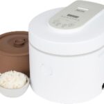 AROMA® Professional Rice Cooker with Purple Clay Cooking Pot, 6-Cup (Uncooked) / 12-Cup (Cooked), Healthy Grain Multicooker, Natural Ceramic, 3 Qt, White, ARC-7206P