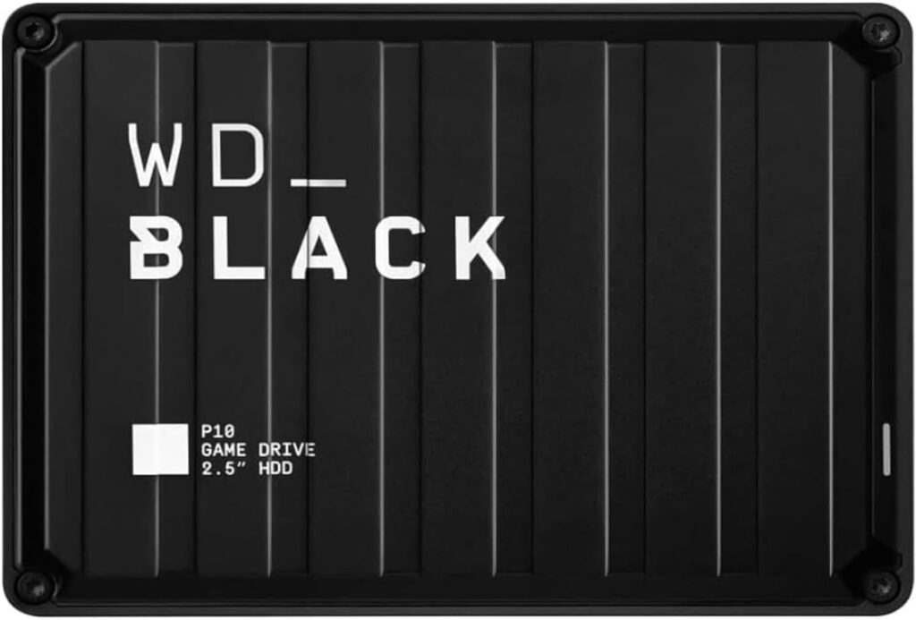 WD_BLACK 5TB P10 Game Drive, Portable External Hard Drive, Works with Playstation, Xbox, & PC – WDBA3A0050BBK-WESN