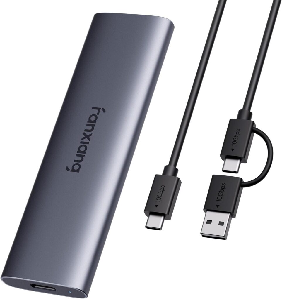 fanxiang 500GB External SSD – Portable SSD External Solid State Drive, 1000MB/s, USB 3.2 Gen2 Type-C, Aluminum Alloy, External Hard Drive for iPhone15/16,Android, Mac, Windows -PS1008