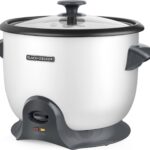 Black + Decker Duraglide RC620W 20-Cup Multi Use Rice Cooker, White