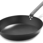 Merten & Storck Pre-Seasoned Carbon Steel 12” Frying Pan Skillet, Use on Induction, Stove and Grill, Durable, Even-Heating, for Searing, Grilling, Oven Use, and Campfire, Indoor/Outdoor