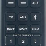 RC-1230 Replacement Remote Control fit for Denon Home Theater Sound Bar System DHT-S316