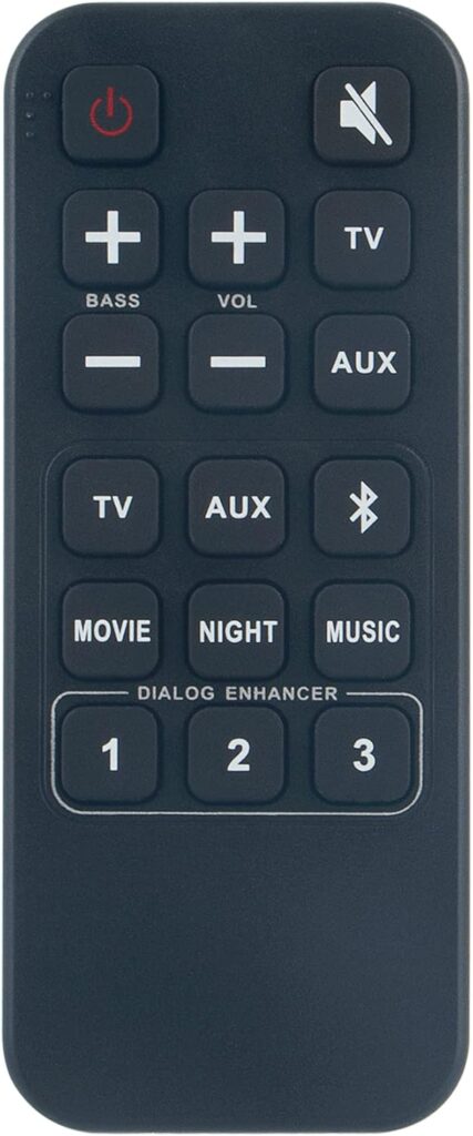 RC-1230 Replacement Remote Control fit for Denon Home Theater Sound Bar System DHT-S316