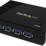 StarTech.com 4-Port USB 3.0 SuperSpeed Hub with Power Adapter 5Gbps – Portable Multiport USB-A Dock IT Pro – USB Port Expansion Hub for PC/Mac – 4 Port Powered USB Hub for PC (ST4300USB3)