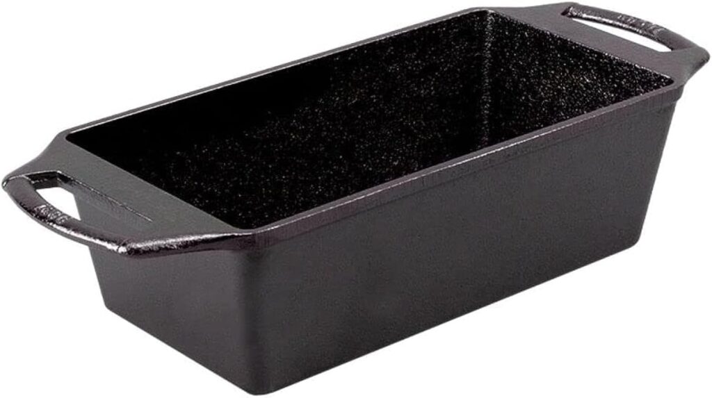 Lodge Cast Iron Loaf Pan 8.5×4.5 Inch, Black