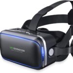 VR Headset for iPhone & Android Phone,3D VR Glasses for TV,Movies & Video Games,VR Headset with Remote Controller,Virtual Reality Headset for iPhone/Android Phone Compatible 4.7-6 inch