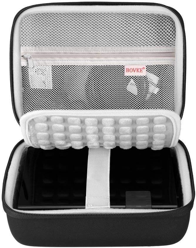 BOVKE Hard Drive Case for WD Elements My Book Seagate Expansion Desktop External Hard Drive HDD 6TB 8TB 10TB 12TB 14TB 16TB 18TB, 3.5 Inch Portable Desktop HDD Carrying Case, Black