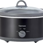 Kenmore 5 Quart Slow Cooker – Crock pot with Programmable Settings,Digital Controls, Large Capacity for Family Meals, Dishwasher-Safe Stoneware, Warm Rice & Sous Vide Stew
