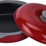 MACONEE Microwave Frying Pan Skillet, Grill & Crisper Pan with Lid Allows You to Fry, Sizzle, and Brown Foods in the Microwave, Micro Cookware for Grilling, Reheating, and Cooking a Variety of Dishes