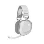 Corsair HS80 RGB Wireless Multiplatform Gaming Headset – Dolby Atmos – Lightweight Comfort Design – Broadcast Quality Microphone – iCUE Compatible – PC, Mac, PS5, PS4 – White