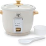 GreenLife Rice Cooker with Removable PFAS-Free Nonstick Pot, 3-Cups Uncooked/6-Cups Cooked, One-Switch Design, Auto Keep Warm Function, Soup, Grains, Oatmeal, Wood Handle, Cream