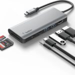 Belkin USB-C Hub, 7-in-1 MultiPort Docking Station for MacBook & Windows – 85W USB-C Power Delivery 3.0, 4K HDMI 1.4, 2x USB-A 3.0, SD 3.0, Micro SD 3.0, & 3.5mm Audio Jack