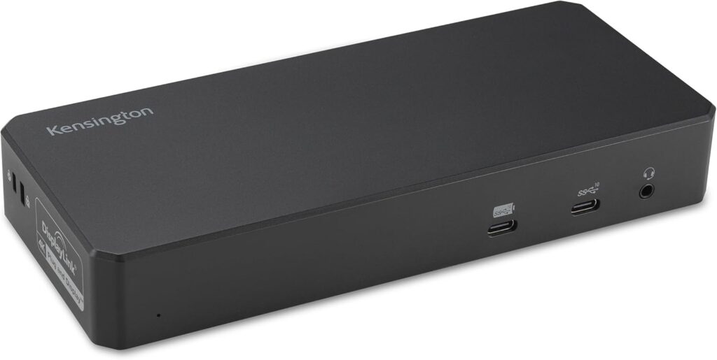 Kensington SD4790P USB-C Quad 4K Displaylink Docking Station, 100W Charging, 3 x DisplayPort, 3 x HDMI, for Windows/macOS/ChromeOS (K33610NA)