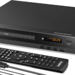 FlexaPlay Region-Free HDMI DVD Player for TV – 1080p Upscaling, USB Port, DVD/CD/MP3 Multi-Format Playback – Ultra-Compact Mini Design, Includes HDMI/RCA Cables, Remote Control