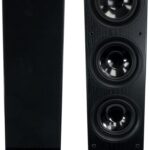Rockville RockTower 68B 6.5-in Black 3-Way 500-Watt Peak / 125-Watt RMS Home Audio Tower Speakers with Dual Woofers, Passive 8 Ohm, 2-Piece