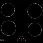 CDV 6000W Built-in Induction Cooktop 4 Burners, 24 Inch Electric Cooktop Touch Control Ceramic Glass Plate 9 Power Levels Fast Heating Child Safety Lock