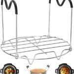 Steamer Rack Trivet with Handles Compatible with Instant Pot Accessories 6 Qt 8 Quart, Pressure Cooker Trivet Wire Steam Rack, Great for Lifting out Whatever Delicious Meats & Veggies You Cook