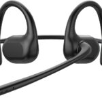 Bluetooth Headset with Microphone,Open Ear Headphones with Mic, Dual Connect Bluetooth 5.4 with AI Noise Cancelling Mic & Mute Function, Wireless Headset for Work, Sports, Drive