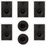 Theater Solutions TS-87 1750 Watt 7CH 8″ in-Wall/Ceiling Home Theater Speaker System
