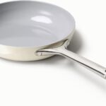 Caraway Nonstick Ceramic Frying Pan (2.7 qt, 10.5″) – Non Toxic, PTFE & PFOA Free – Oven Safe & Compatible with All Stovetops (Gas, Electric & Induction) – Cream