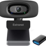 1080P Webcam for PC Laptop MacBook Computer Desktop, with Microphone & Privacy Cover & USB C Adapter