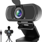 Webcam HD 1080p ,Live Streaming HD Camera with Stereo Microphone, PC Desktop or Laptop USB Webcam with 110 Degree View Angle, for Switch 2,Video Calling, Recording, Conferencing, Streaming, Gaming