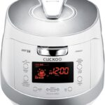 CUCKOO CRP-HS0657FW 6-Cup (Uncooked) / 12-Cup (Cooked) Induction Heating Pressure Rice Cooker with Nonstick Inner Pot, 16 Menu Modes, Safe Steam Release, Korean Voice Guide, Auto Clean (White/Silver)