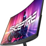 Sceptre New Curved 32 inch Gaming Monitor Up to 240+Hz 1ms 99% sRGB AMD FreeSync Premium Build-in Speakers, HDMI Displayport Machine Black (C325B-FWD240 Series)