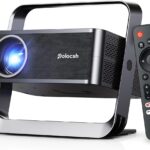 [1080P Full HD & 4K Support] Smart Projector with WiFi and Bluetooth, 1500 ANSI Official Netflix Portable Projector, Auto Keystone & Zoom Mini Outdoor Movie Proyector with HDR10+ for Home Theater