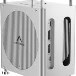 ACASIS 40Gbps Mac mini M4 Dock with Dual-Bay NVMe SSD Enclosure, 11-1 Workstation for Mac mini M4 and M4 Pro, Docking Station with DP 4K60Hz, 3XUSB-A10G, PD 30W, SD/TF4.0, Support Dual SSD B+M M-Key