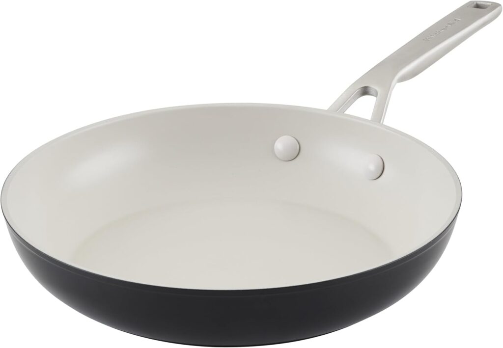 KitchenAid Hard Anodized Ceramic Nonstick Frying Pan/Skillet, 10 Inch – Matte Black