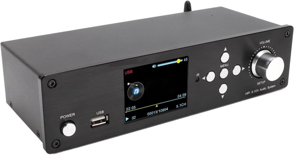 Zopsc 5.1 Surround Sound Decoder, 192Khz 32Bit 4K HDMI Sound Decoding System with Bluetooth 5.0, Digital Surround Sound Decoder Separator Converter (US Plug)