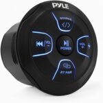 Pyle Amplified Wireless BT Audio Controller – 300 Watt Waterproof Rated Marine Receiver Remote Control for Car, Truck, Boat, 4×4, PowerSport Vehicles, Full Range Stereo Sound Reproduction -PLMRBT20