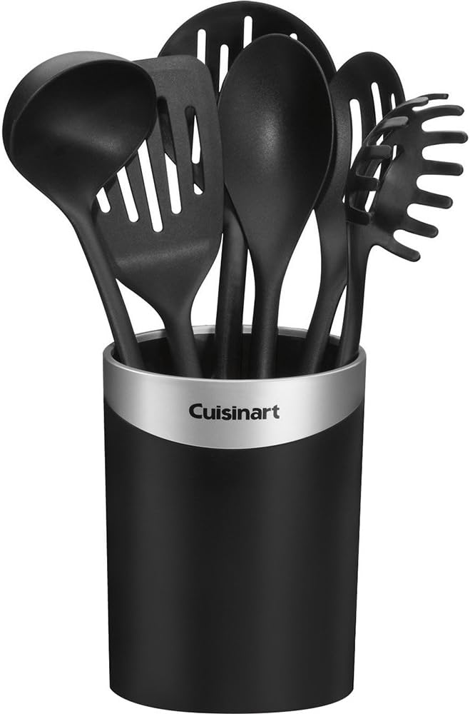 Cuisinart CTG-00-CCR7 Curve Crock with Tools, Set of 7 , Black