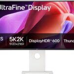 LG 40U990A-W 40-inch Ultrafine 5K2K WUHD (5120 x 2160) Nano IPS Curved Monitor, Thunderbolt 5, DisplayHDR 600, Built-in Power, Speaker, 120Hz, HDMI 2.1, DP 2.1, USB C, Tilt/Height/Swivel Stand, White