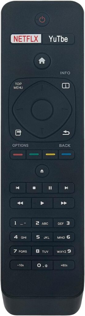 PerFascin NC280UH NC280 Replacement Remote Control fit for Philips 4K Ultra HD Blu-ray Player BDP7501/F7 BDP7501