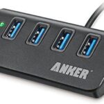 Anker 4-Port USB 3.0 Unibody Aluminum Portable Data Hub with 2ft USB 3.0 Cable for MacBook, Mac Pro/mini, iMac, XPS, Surface Pro, Notebook PC, USB-Flash Drives, Mobile HDD and More