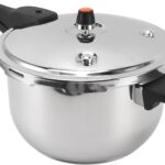 Stainless Steel Pressure Cooker, Multifunctional with Safety Valve, Efficient and Fast Cooking Universal Pressure Canner, Compatible with Gas & Induction Cooker Explosion Proof