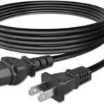 6.6ft/2m UL Listed 2-Prong AC Power Cord Cable Lead Replacement for Denon AVR-2307CI AVR-2308CI Stereo Receiver 2-Slot Non-Polarized 10A 125V 18AWG