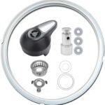 Replacement Parts Set for Instant Pot Lux 5, 6 Quart Qt IP-LUX50 IP-LUX60, Include Steam Release Handle Sealing Ring Steam Release Valve and Float Valve Seal Anti-Block Shield (Set of 10)