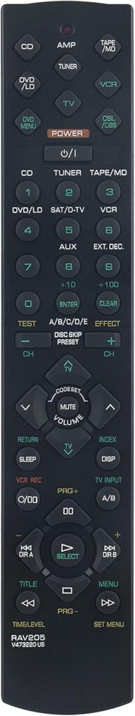 RAV205 V473220US Replaced Remote fit for Yamaha AV Receiver HTR-5230 RX-V396 RX-V396RDS YHT-17 Home Theater