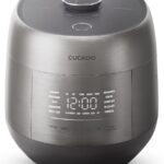 CUCKOO Twin Pressure Rice Cooker 6-Cup Uncooked / 12-Cup Cooked with Induction Heating Technology, Silent Pressure System, Open Cooking Mode, Dynamic Display, Eco Inner Pot, Gray (CRP-PHTR0609FS)