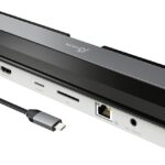 j5create USB-C 4K HDMI Docking Station (9-in-1), 4K HDMI, 5Gbps USB-A x3, Card Reader, PD 100W, Gigabit Ethernet, Combo Audio Jack, for MacBook, and Windows USB-C Laptop (JCD533)
