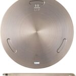 11inch Induction Cooktop Mat, Induction Converter Heat Diffuser Simmer Ring Plate,Stainless Steel Heat Diffuser Induction Plate with Stainless Handle Adapter Converter (28cm)